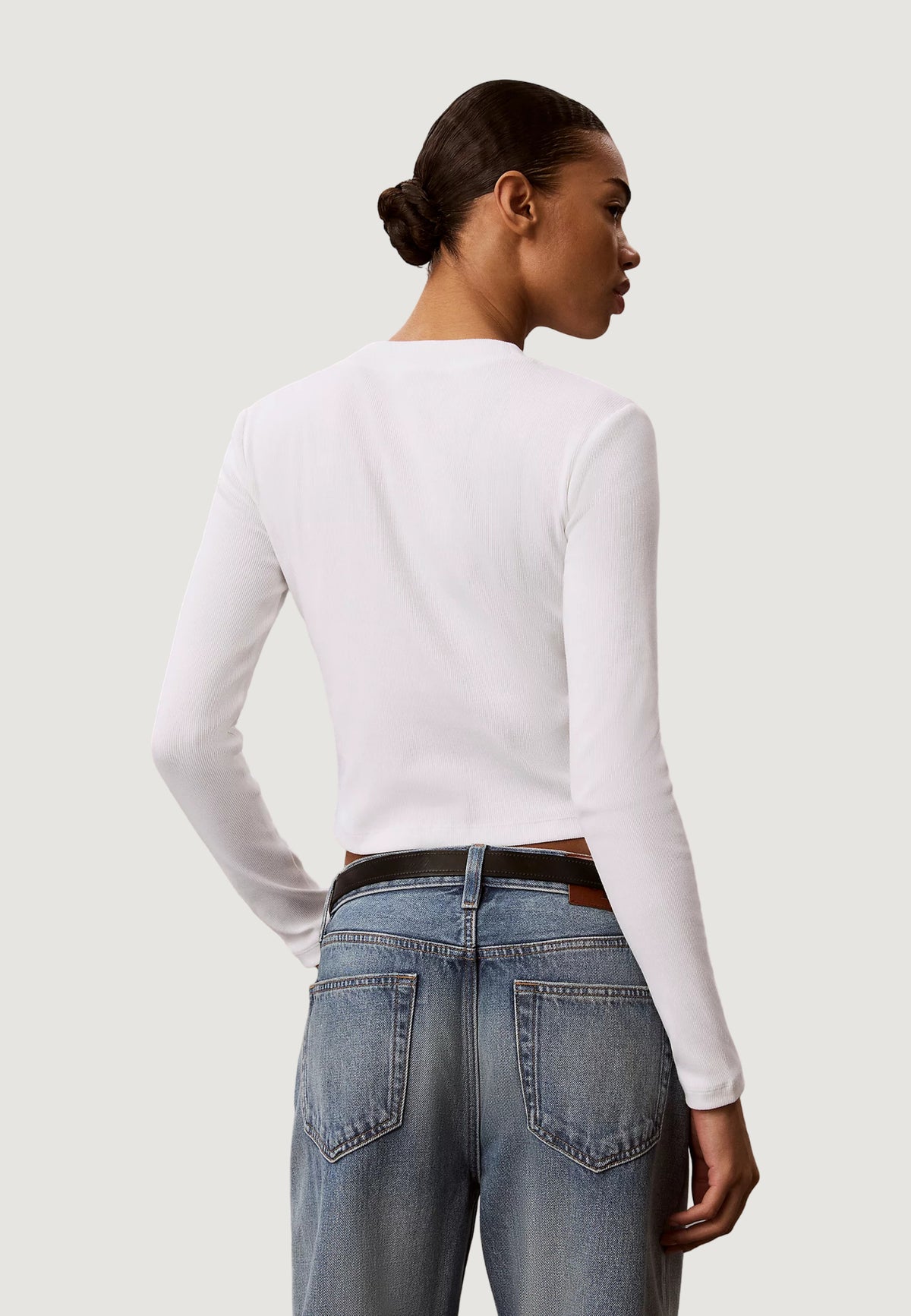T-shirt manica lunga Calvin Klein Jeans A- LS MONOGRAM BABY