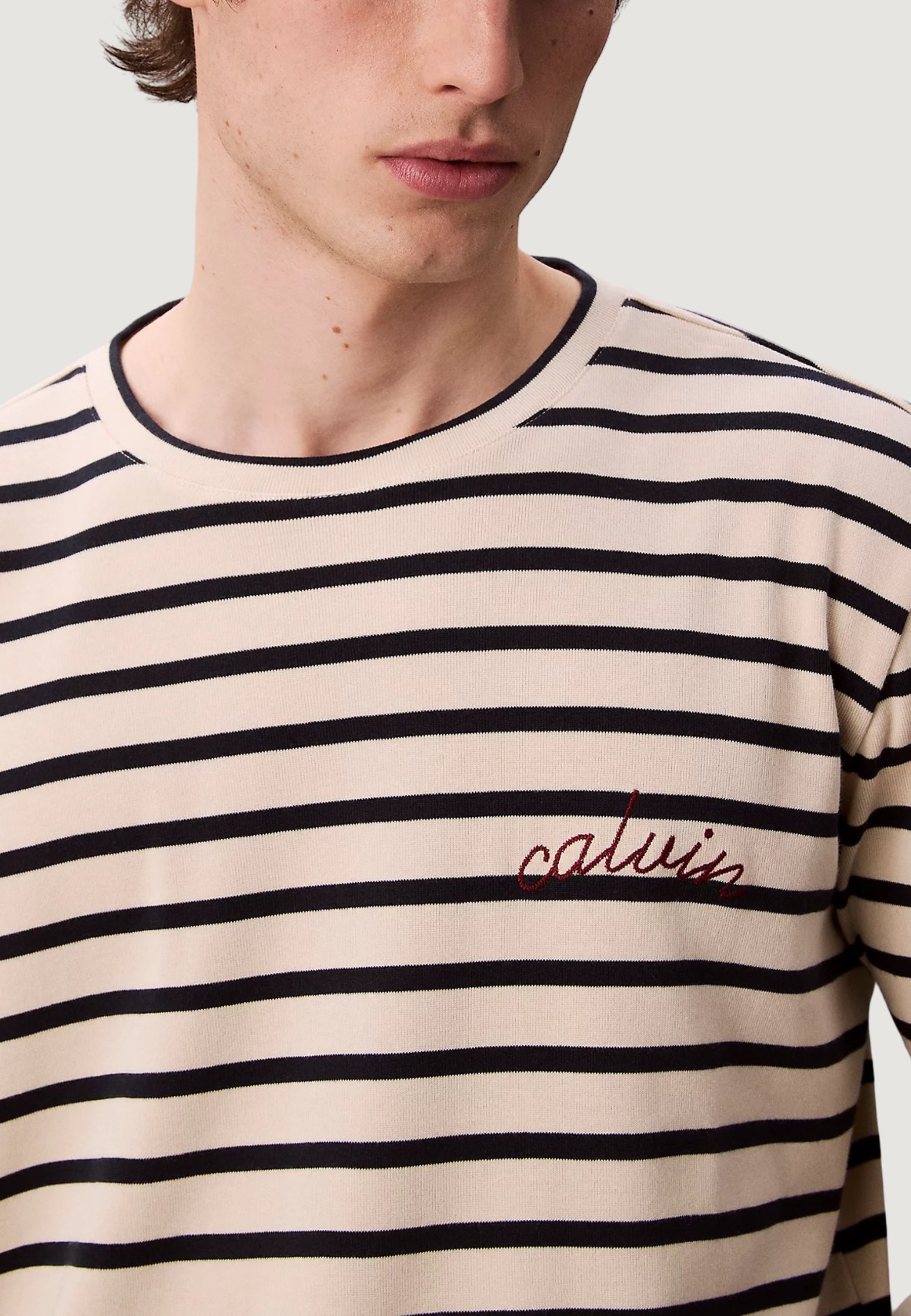 T-shirt Calvin Klein Jeans LS COMPACT RIB STRIP