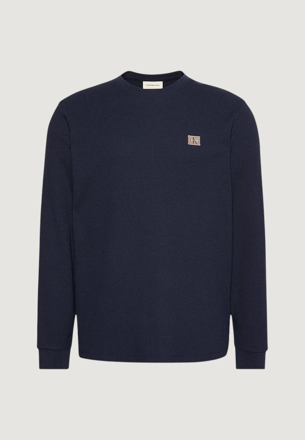 T-shirt manica lunga Calvin Klein Jeans LS WAFFLE BADGE CREW