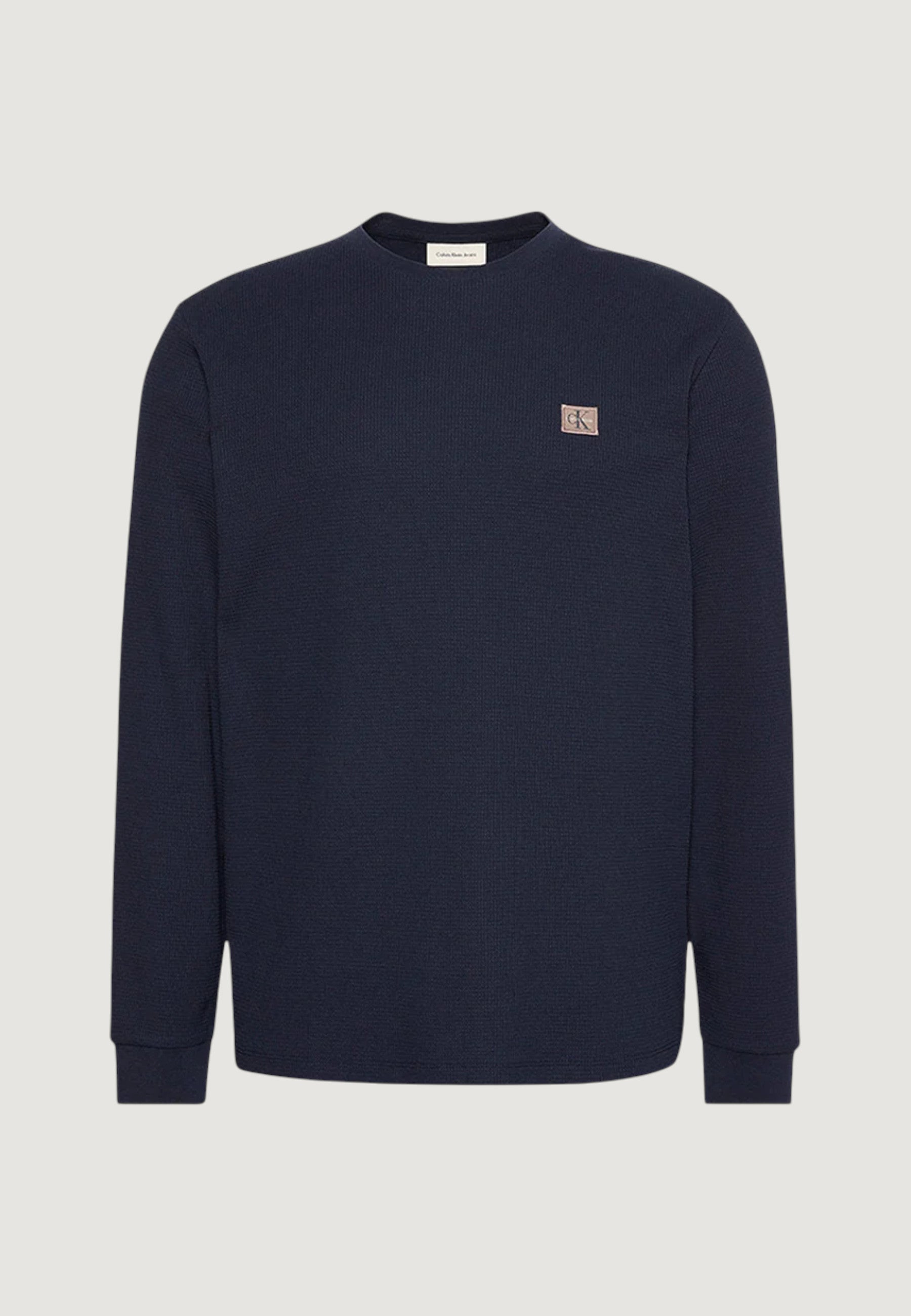 T-shirt manica lunga Calvin Klein Jeans LS WAFFLE BADGE CREW