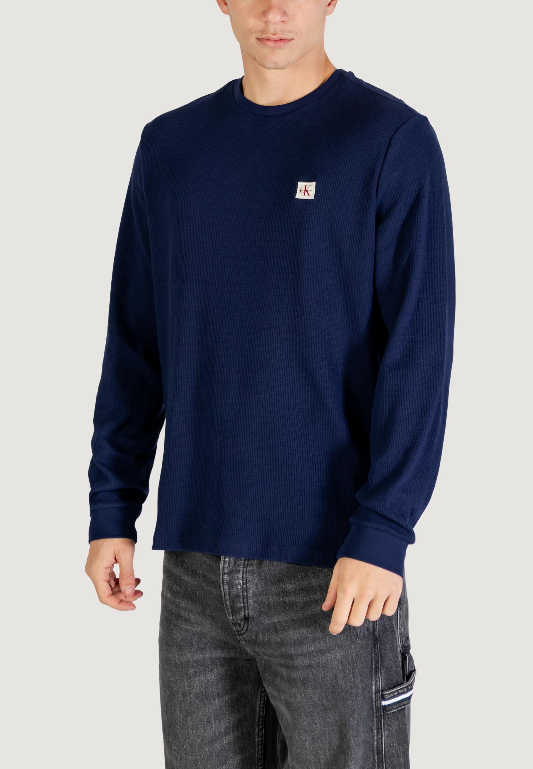 T-shirt manica lunga Calvin Klein Jeans LS WAFFLE BADGE CREW