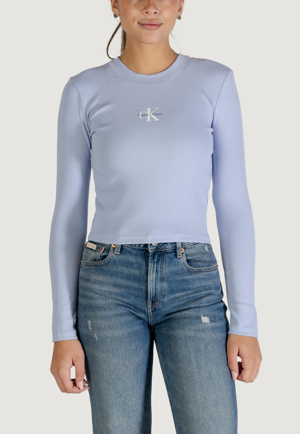 T-shirt manica lunga Calvin Klein Jeans A- LS MONOGRAM BABY