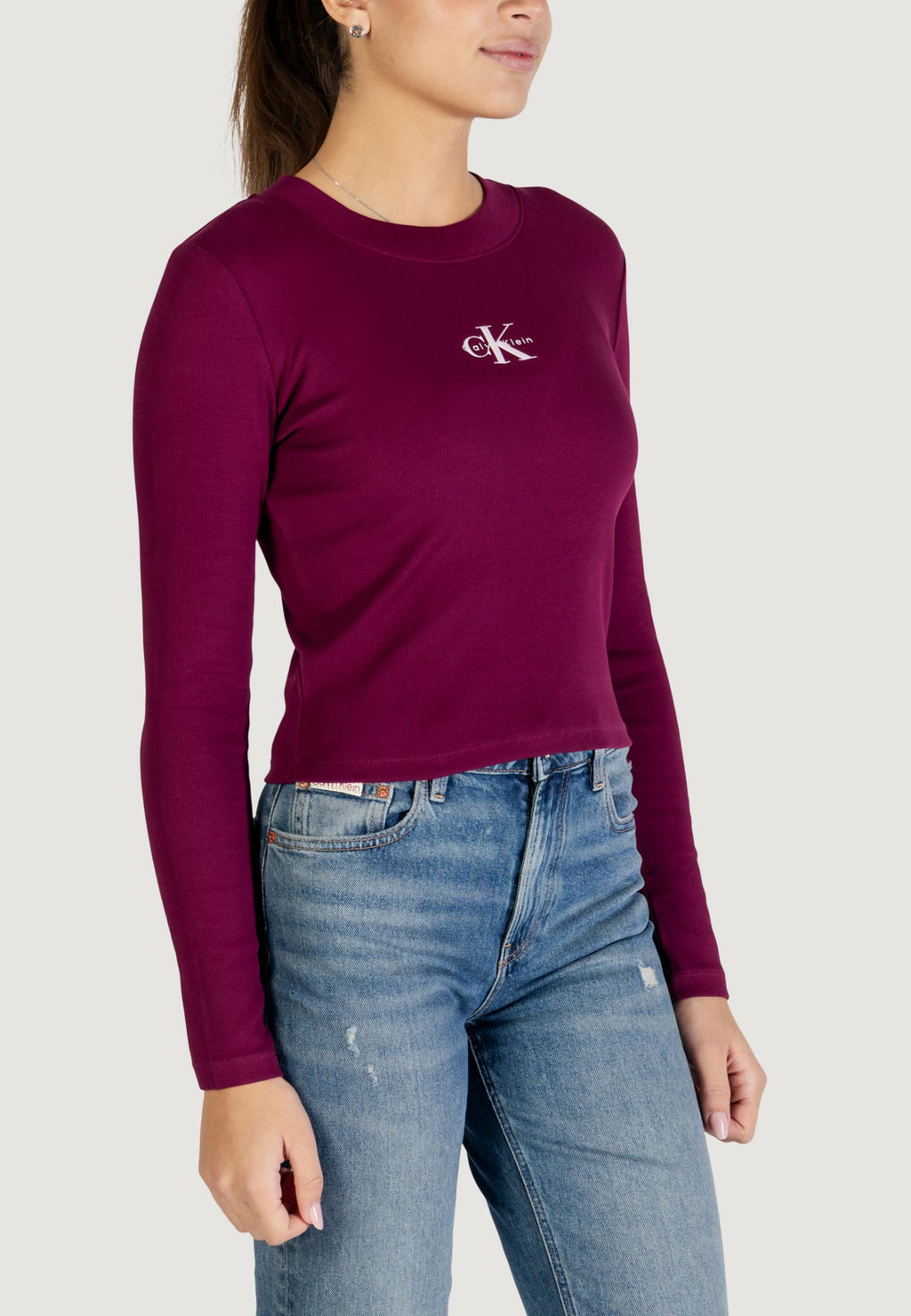 T-shirt manica lunga Calvin Klein Jeans A- LS MONOGRAM BABY