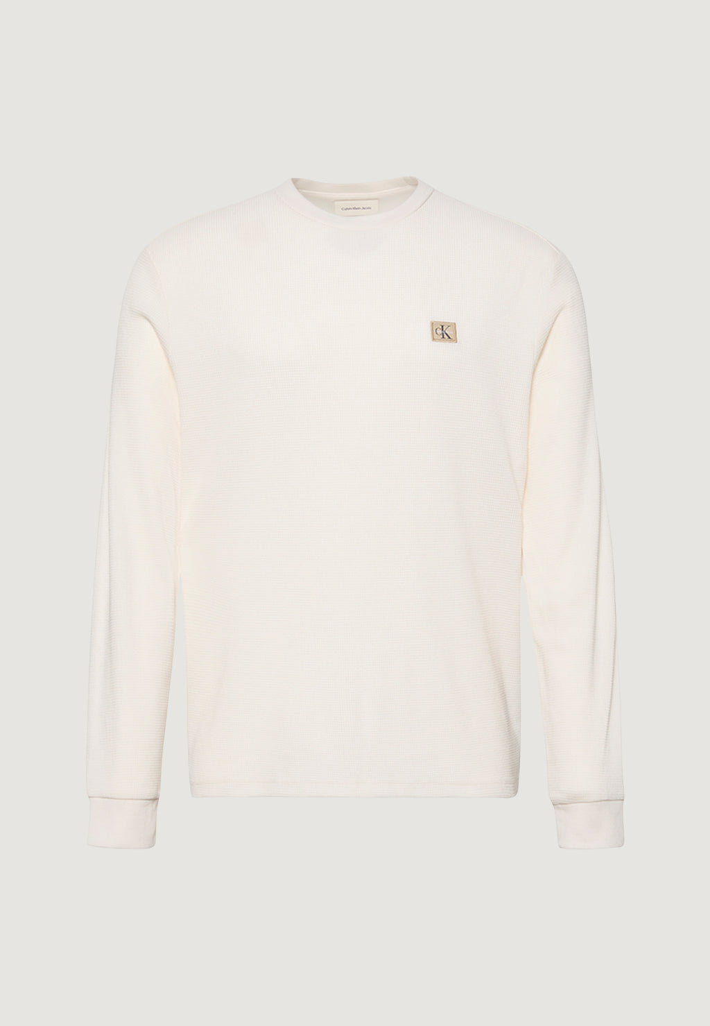 T-shirt manica lunga Calvin Klein Jeans LS WAFFLE BADGE CREW