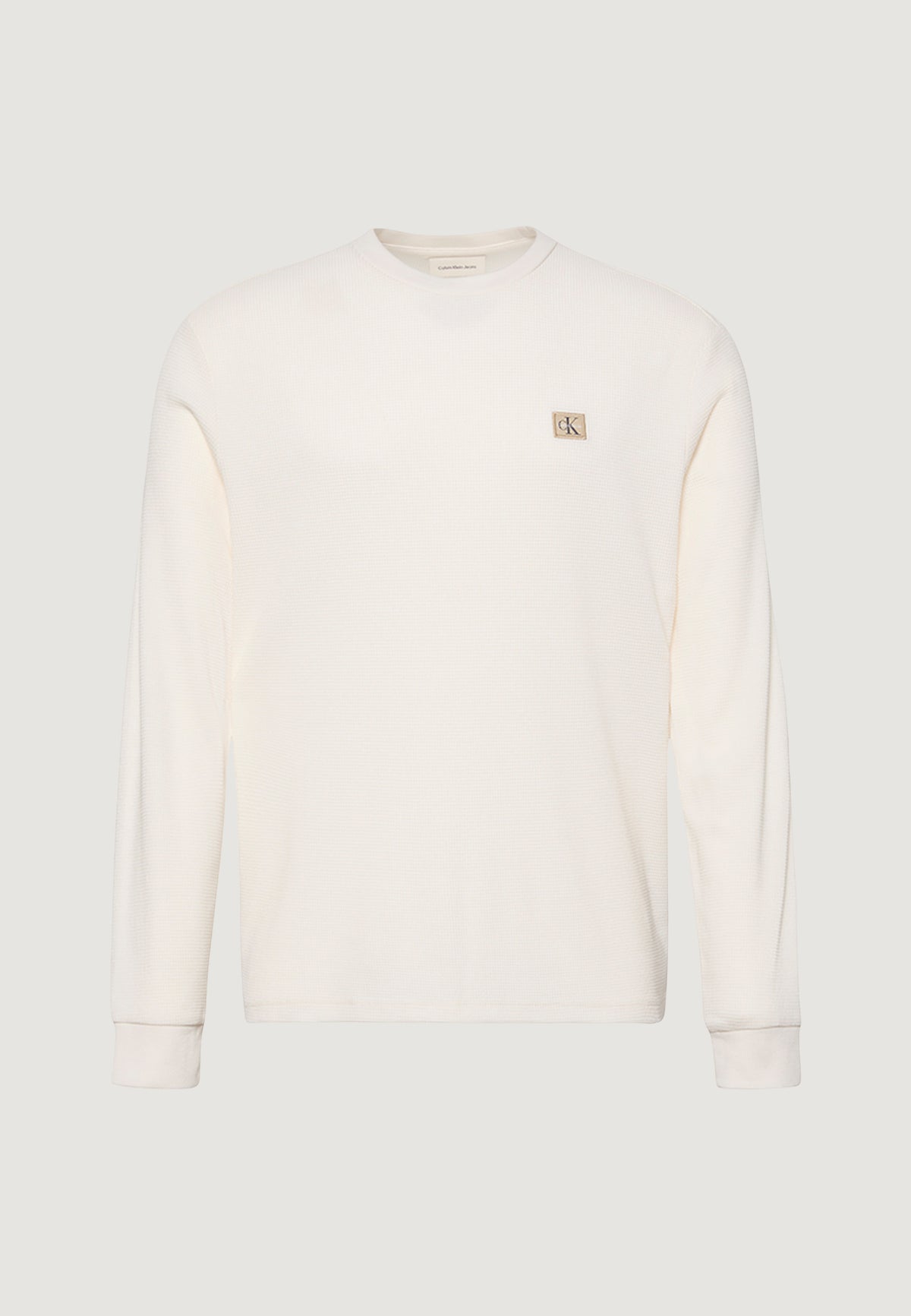 T-shirt manica lunga Calvin Klein Jeans LS WAFFLE BADGE CREW