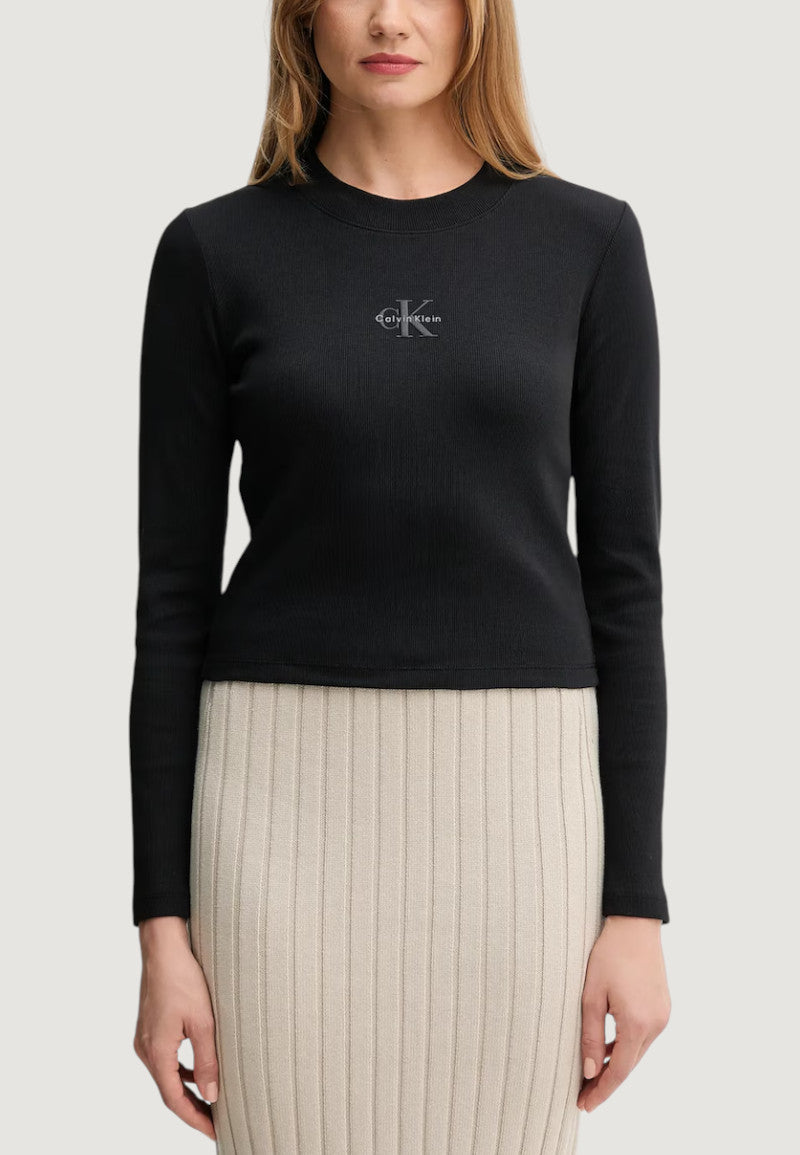 T-shirt Calvin Klein Jeans A- LS MONOGRAM BABY