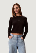 T-shirt Calvin Klein Jeans A- LS MONOGRAM BABY