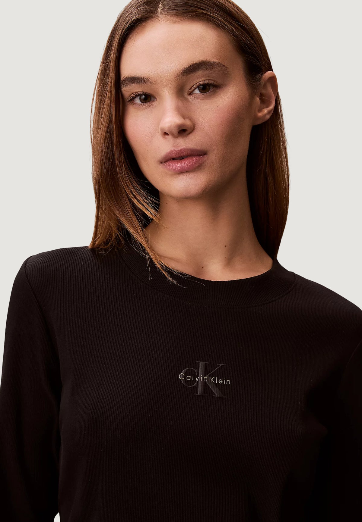 T-shirt Calvin Klein Jeans A- LS MONOGRAM BABY