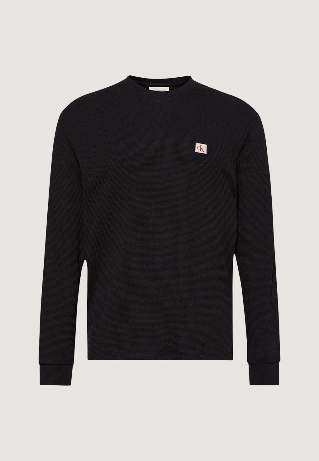 T-shirt manica lunga Calvin Klein Jeans LS WAFFLE BADGE CREW