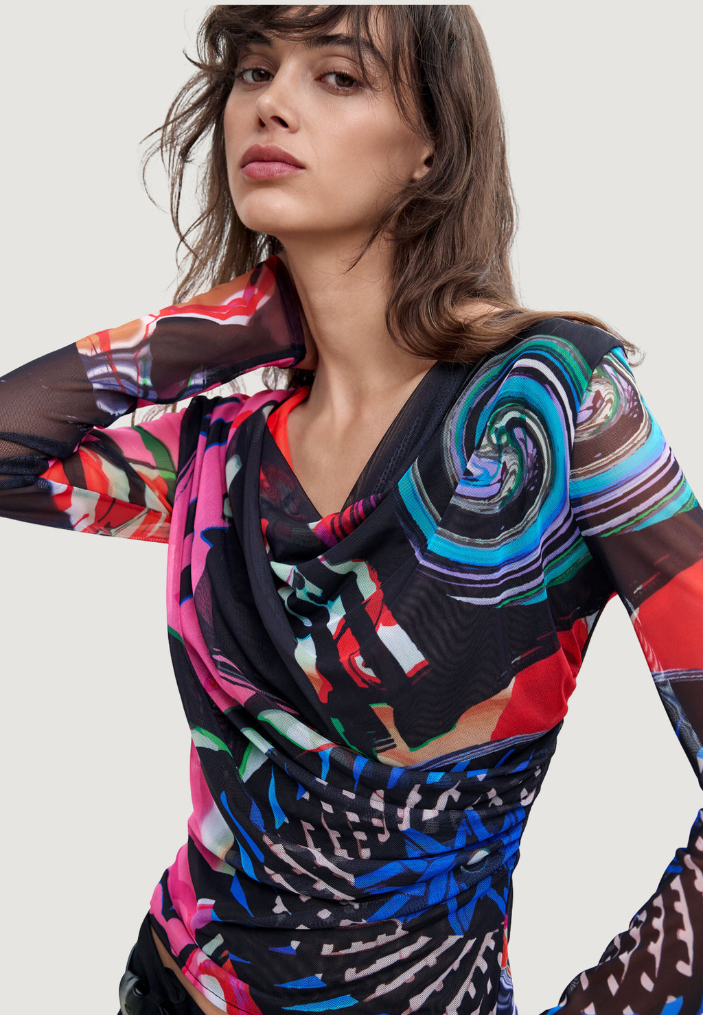 T-shirt manica lunga Desigual TS_GALAXIA_LACROIX