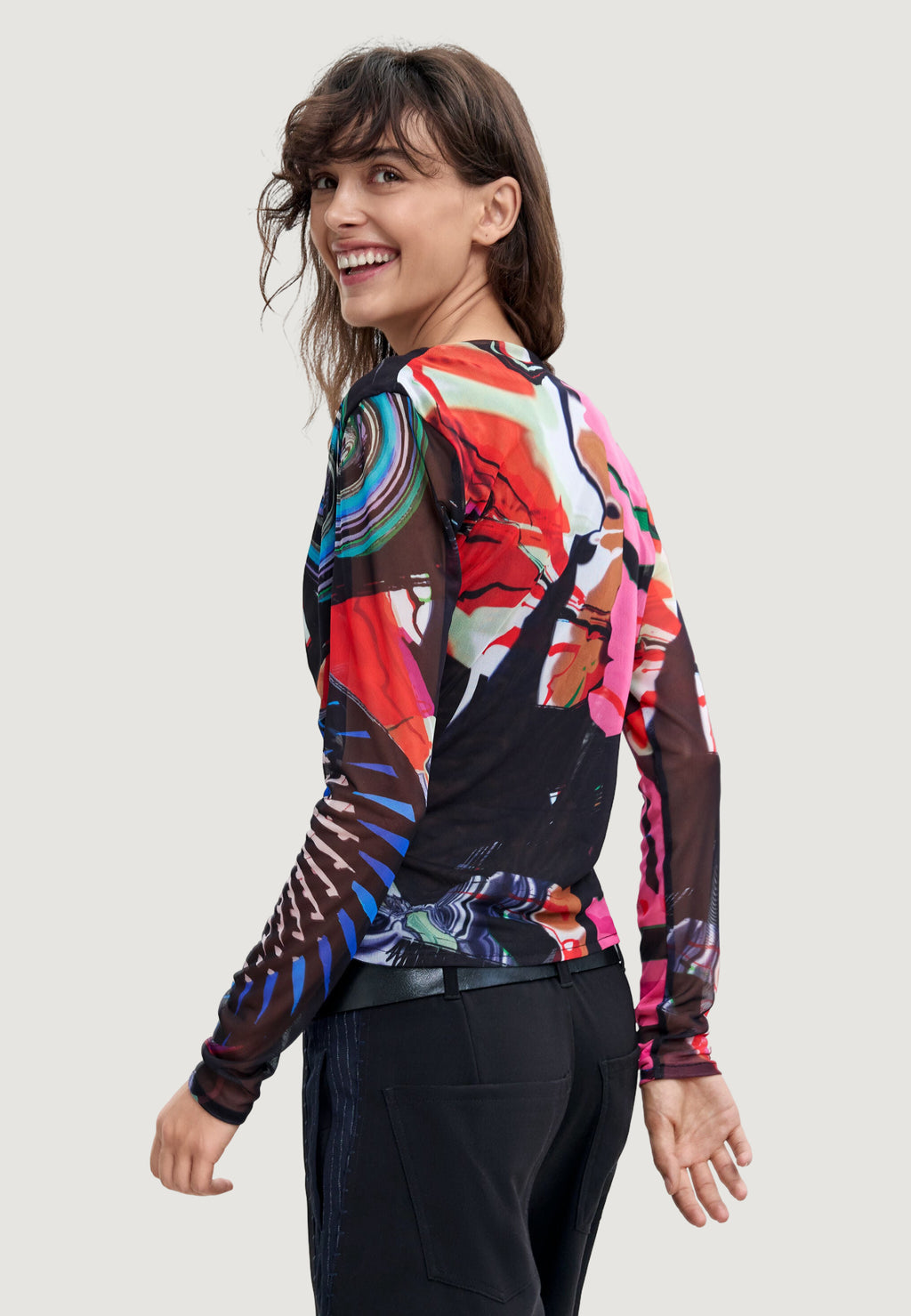 T-shirt manica lunga Desigual TS_GALAXIA_LACROIX