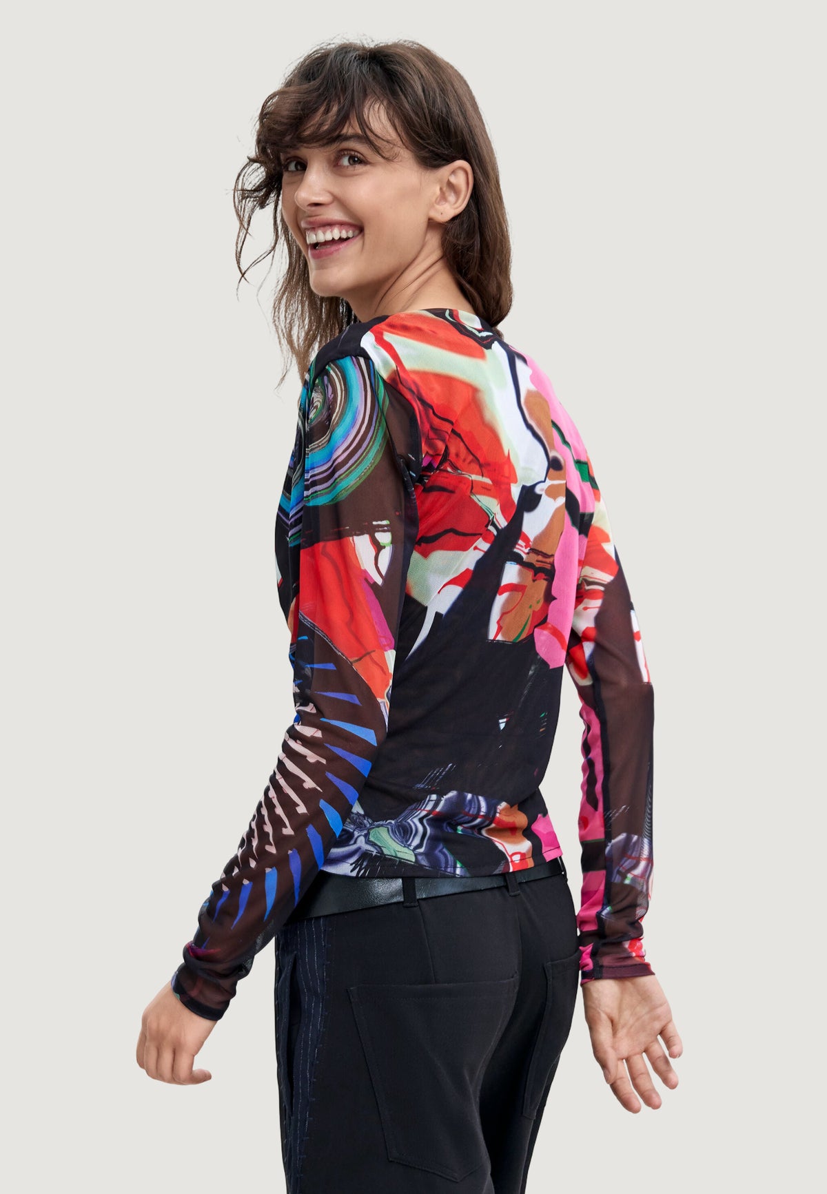 T-shirt manica lunga Desigual TS_GALAXIA_LACROIX
