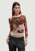 T-shirt Desigual TS_ORCHIDS_LACROIX