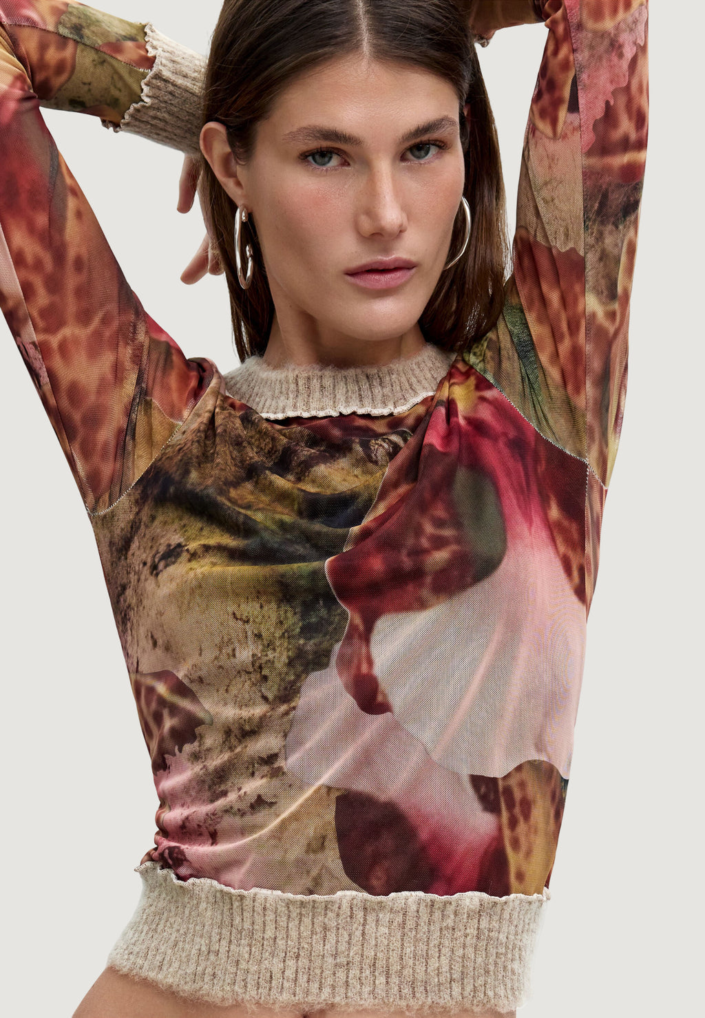 T-shirt Desigual TS_ORCHIDS_LACROIX
