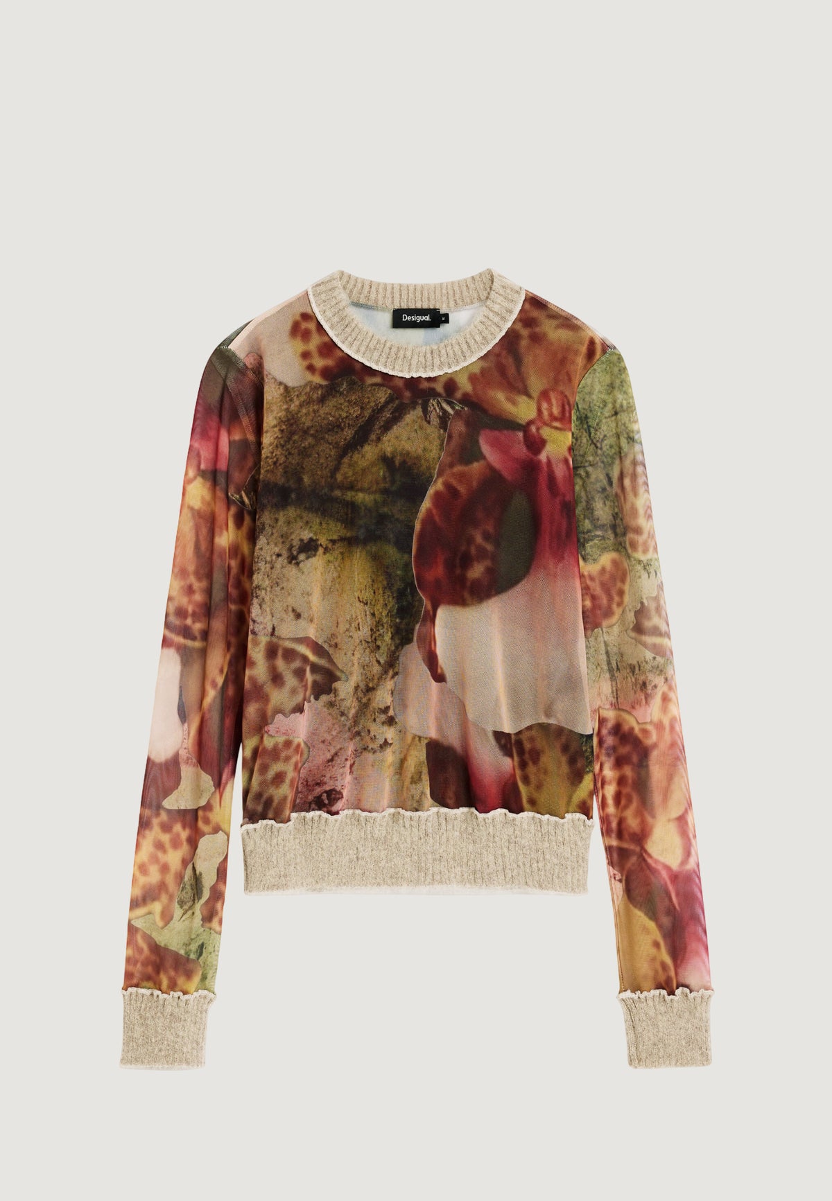 T-shirt Desigual TS_ORCHIDS_LACROIX