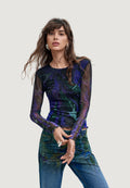 T-shirt manica lunga Desigual TS_DOTS LEAF_LACROIX