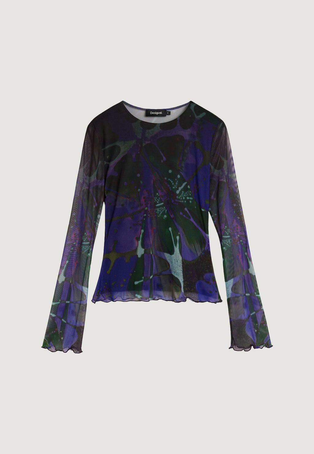 T-shirt manica lunga Desigual TS_DOTS LEAF_LACROIX