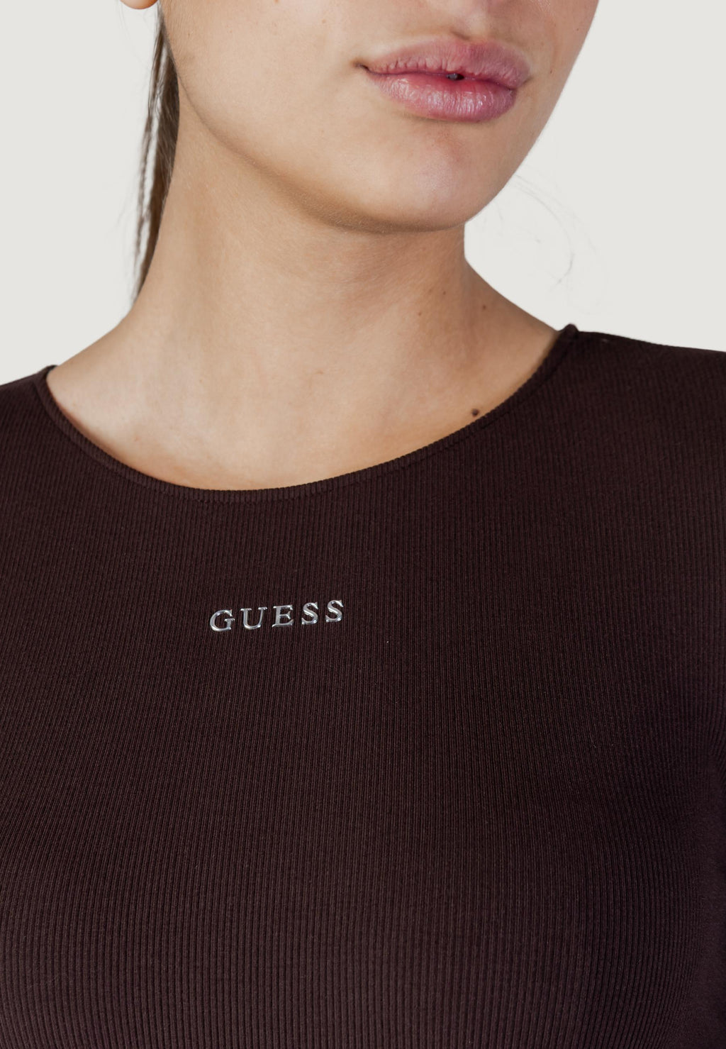 T-shirt manica lunga Guess Active NAT RIB LS TOP