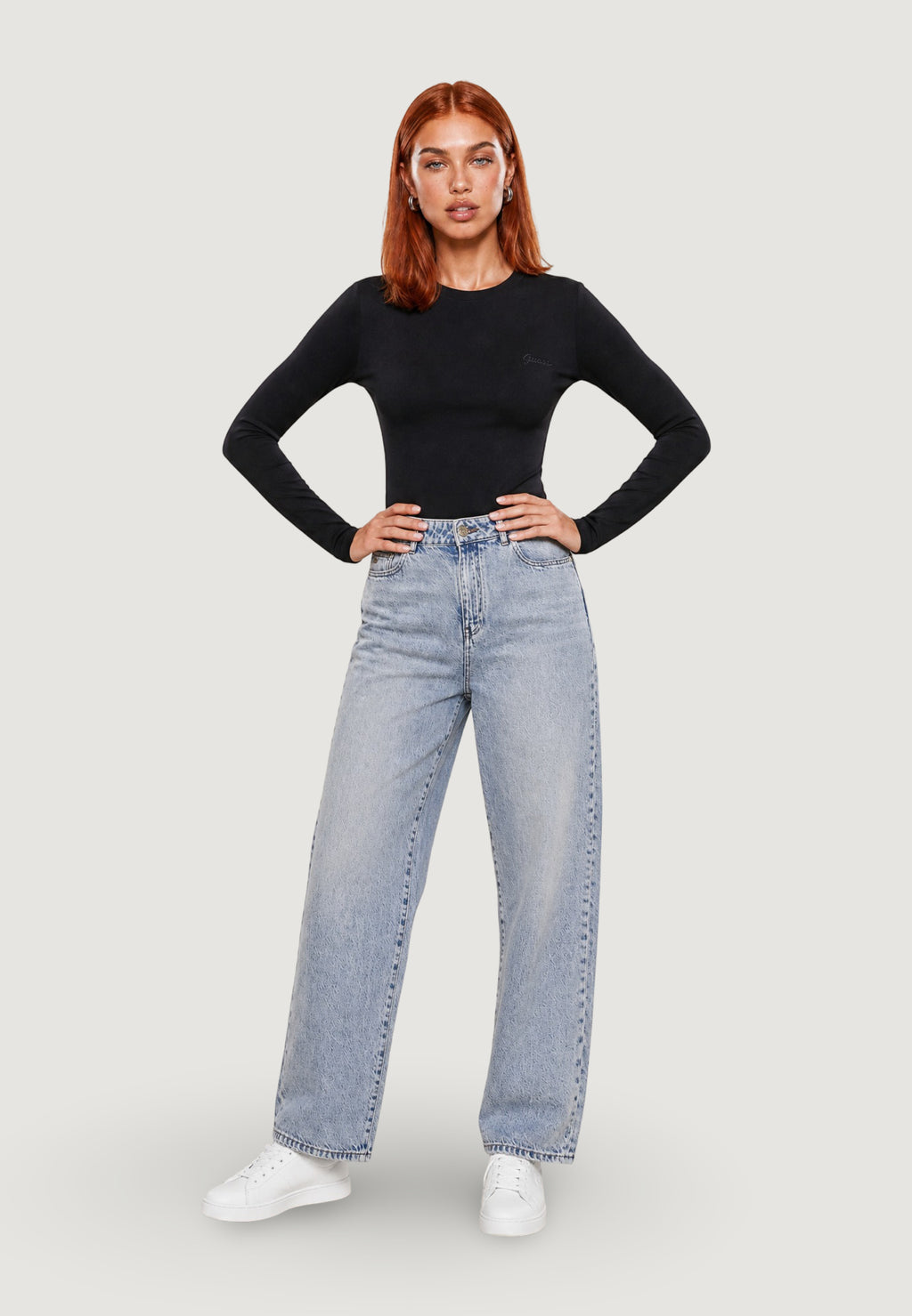 T-shirt manica lunga Guess Active CHARA LONG SLEEVE KN