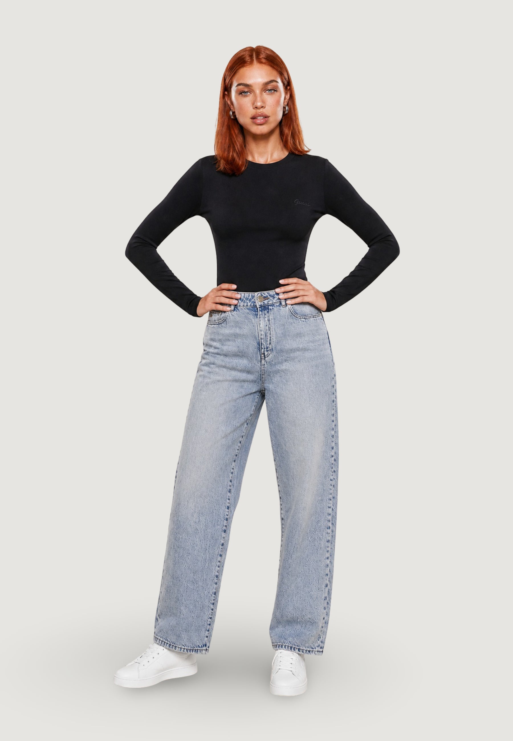 T-shirt manica lunga Guess Active CHARA LONG SLEEVE KN