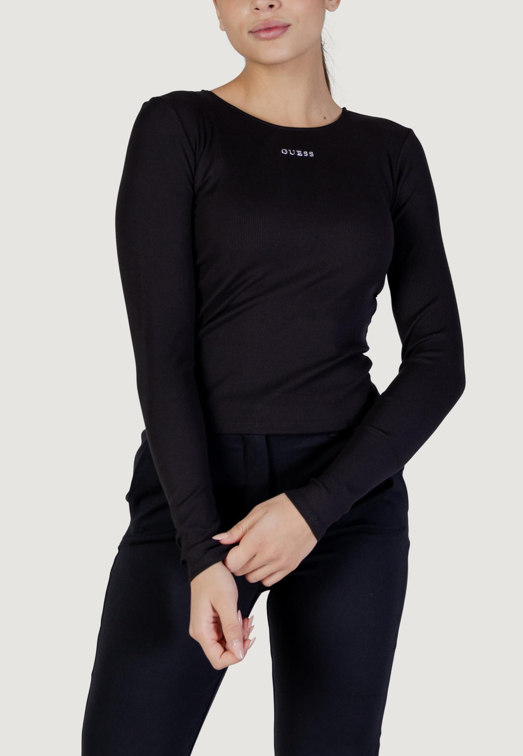 T-shirt manica lunga Guess Active NAT RIB LS TOP