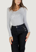T-shirt manica lunga Guess CN LS EMBRO SCRIPT LOGO TEE