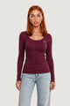 T-shirt manica lunga Guess COLETTE LS RIB TOP