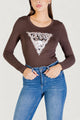 T-shirt Guess LS CN LEO TRIANGLE TEE