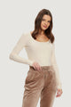 T-shirt manica lunga Guess COLETTE LS RIB TOP