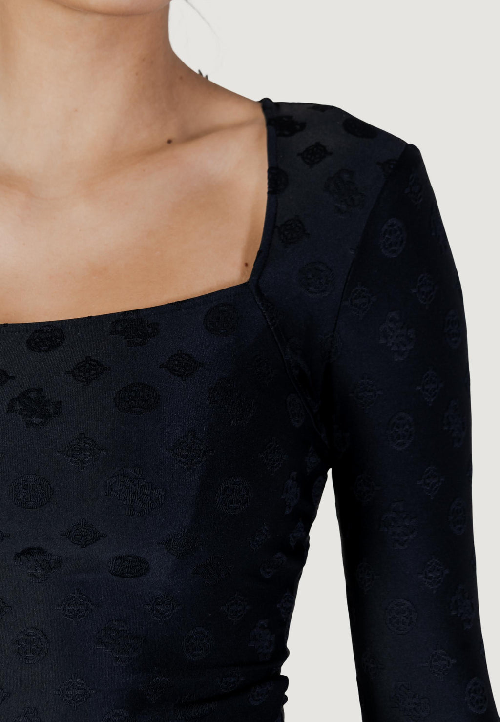 T-shirt manica lunga Guess LS JACQUARD ELLEONA TOP