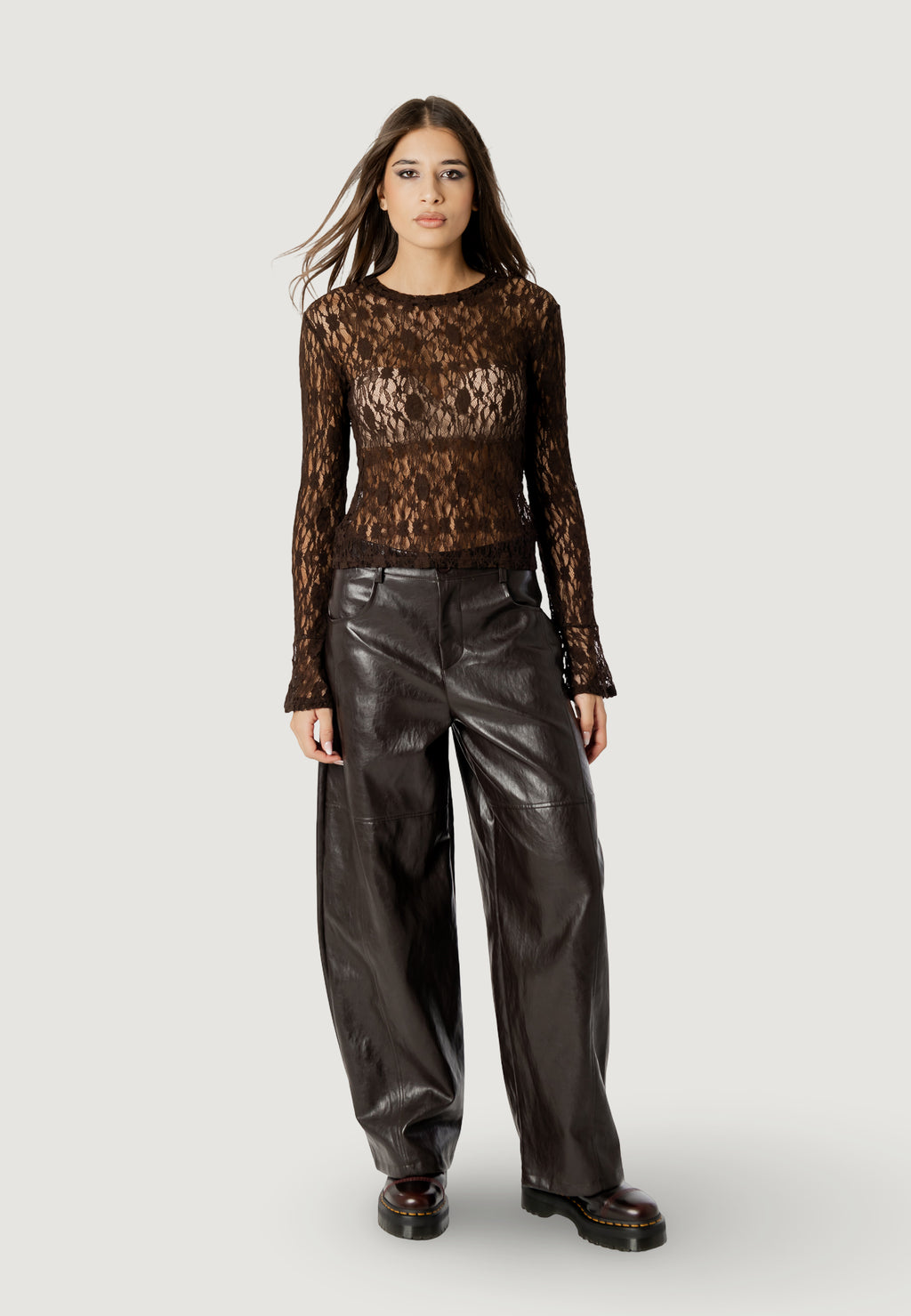 T-shirt manica lunga I am sharon lace top