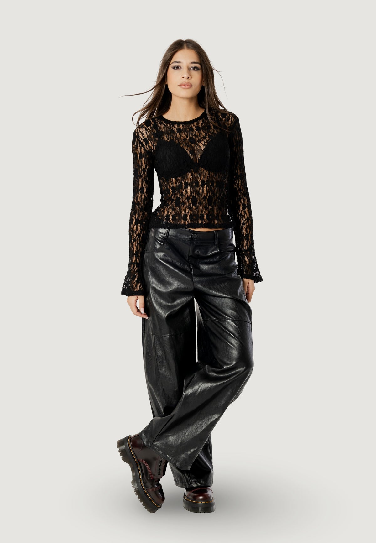 T-shirt manica lunga I am sharon lace top