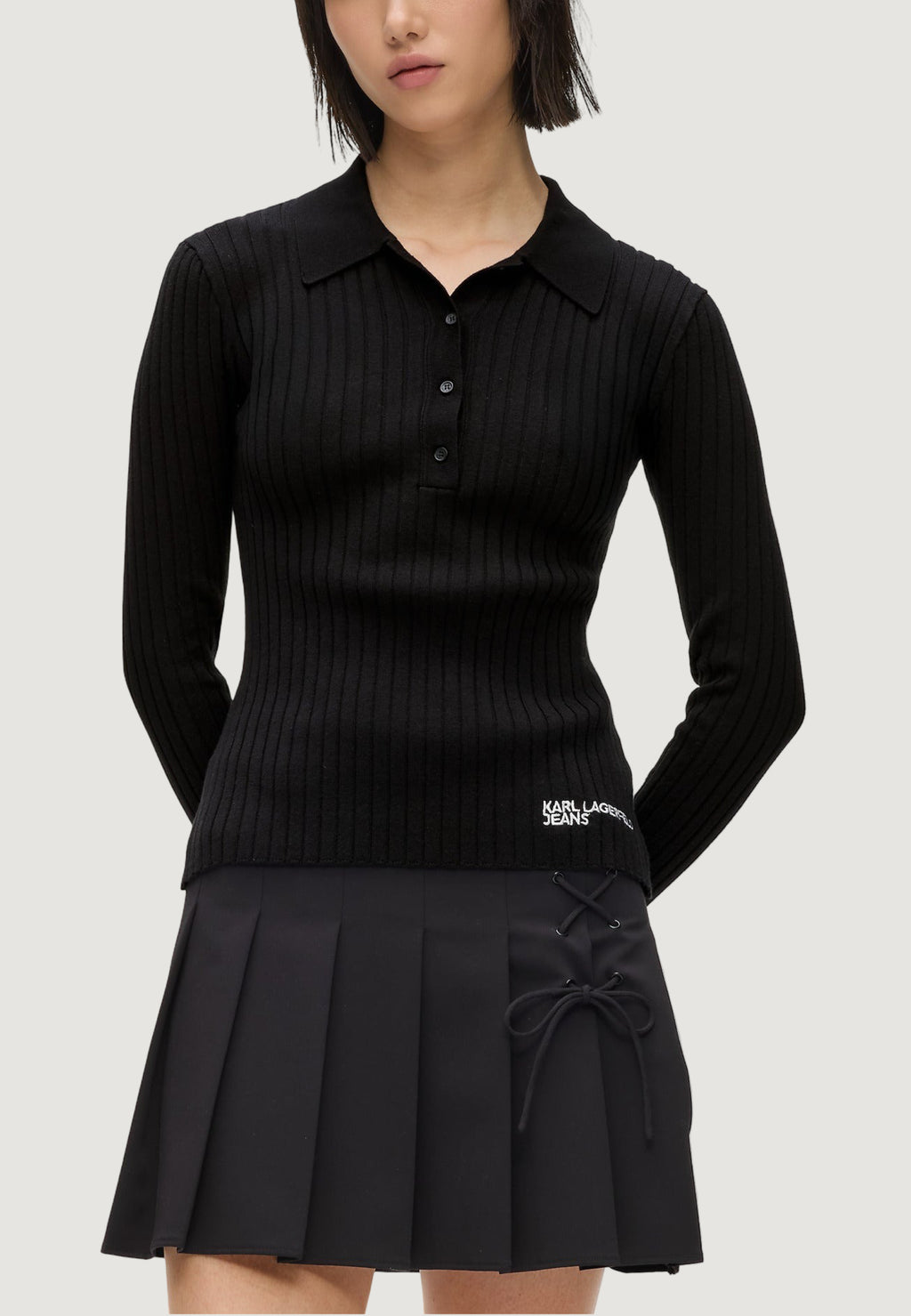 T-shirt Karl Lagerfeld Jeans KLJ Ls Knitted Polo