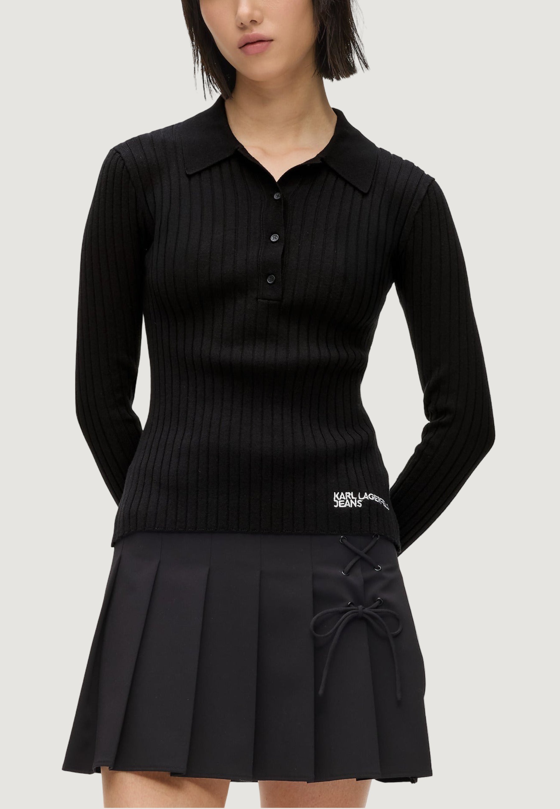 T-shirt Karl Lagerfeld Jeans KLJ Ls Knitted Polo