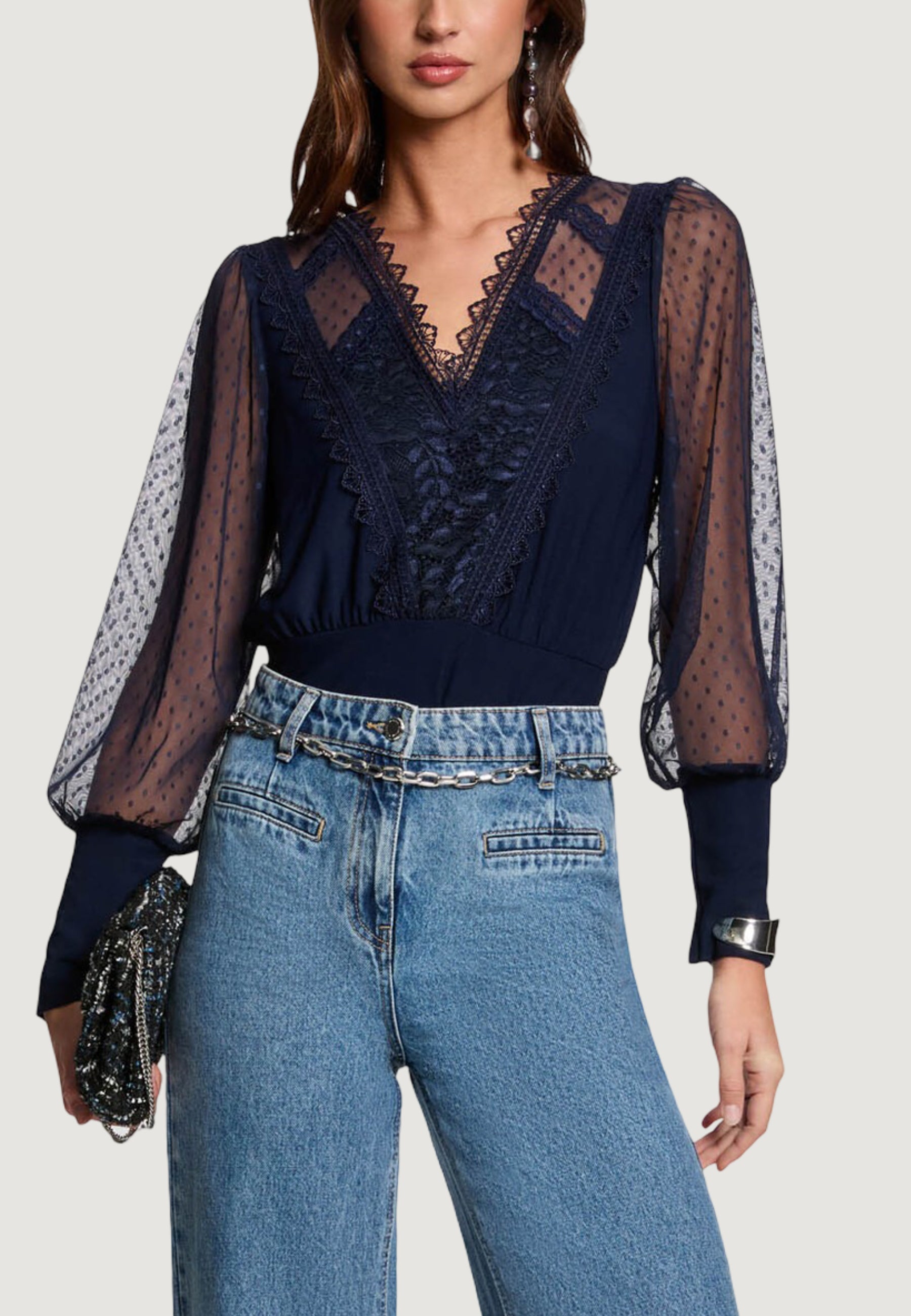 T-shirt manica lunga Morgan De Toi 251-TAGADO