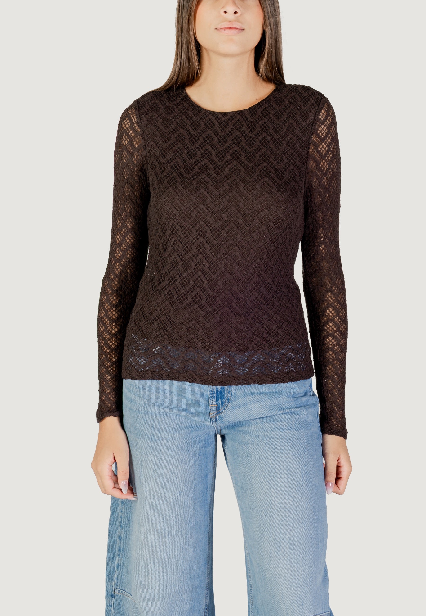 T-shirt manica lunga Only Onlangila L/S Top Box Jrs