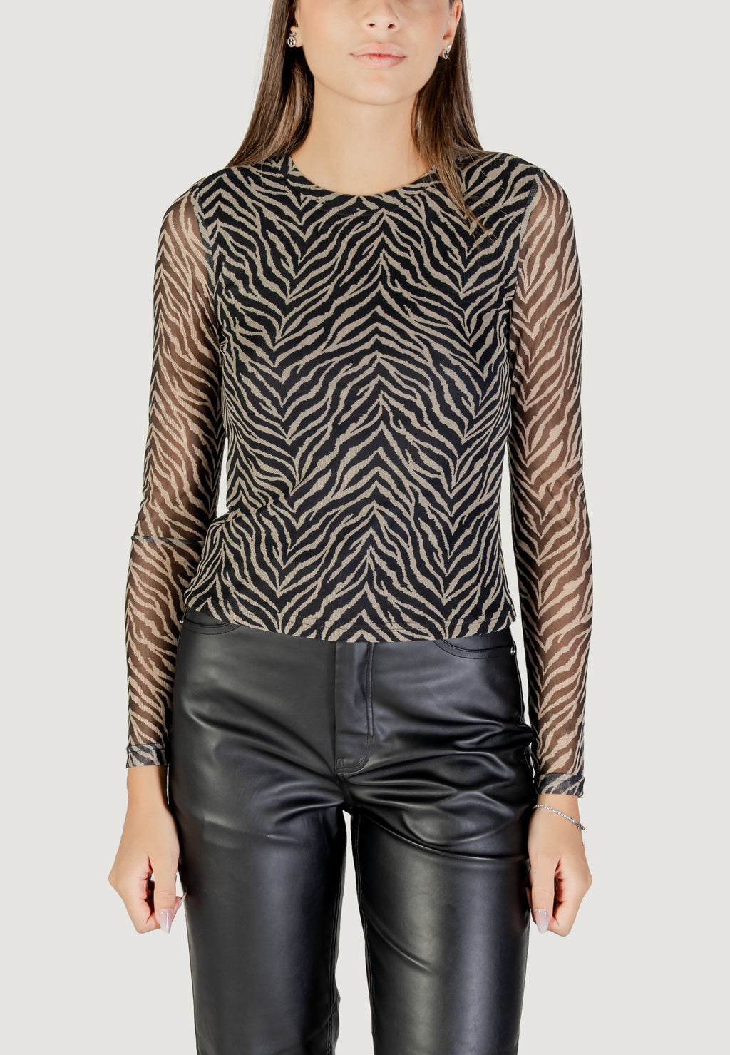 T-shirt manica lunga Only Onlnova L/S Mesh Top