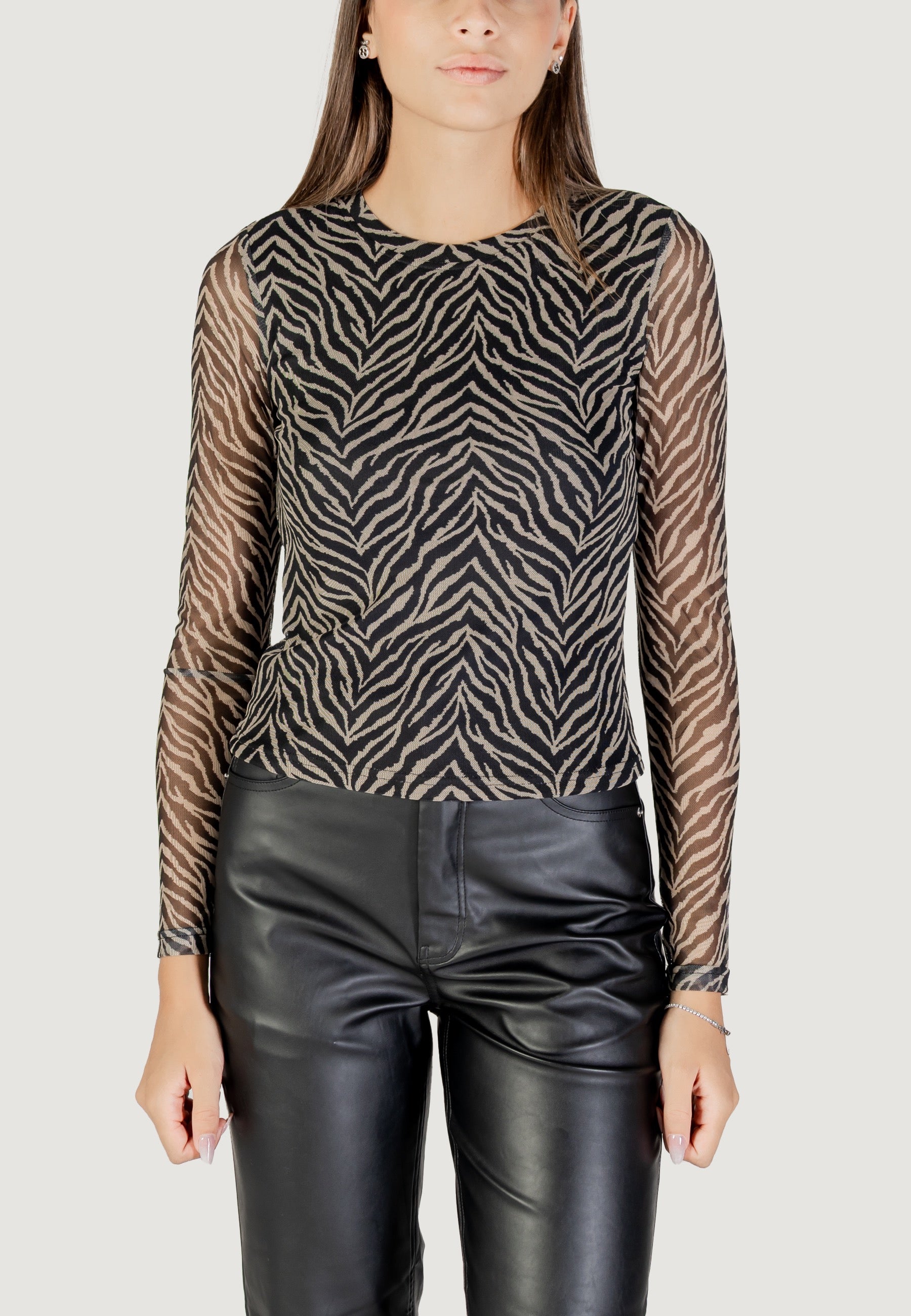 T-shirt manica lunga Only Onlnova L/S Mesh Top