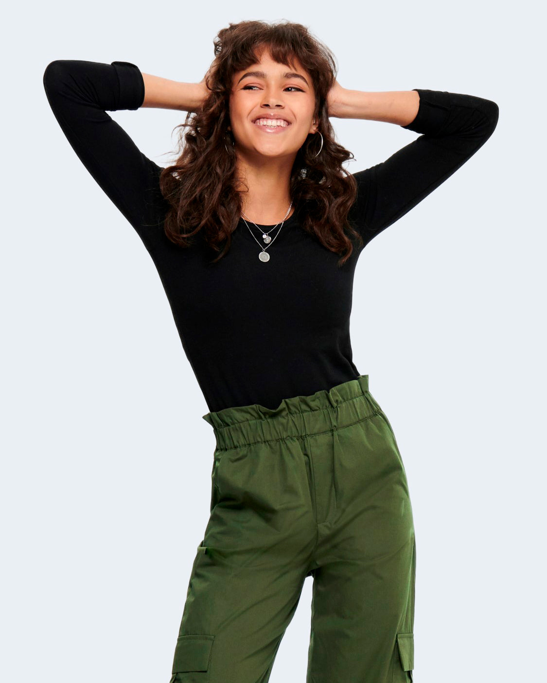 T-shirt manica lunga Only LIVE LOVE L/S O-NECK TOP NOOS JRS