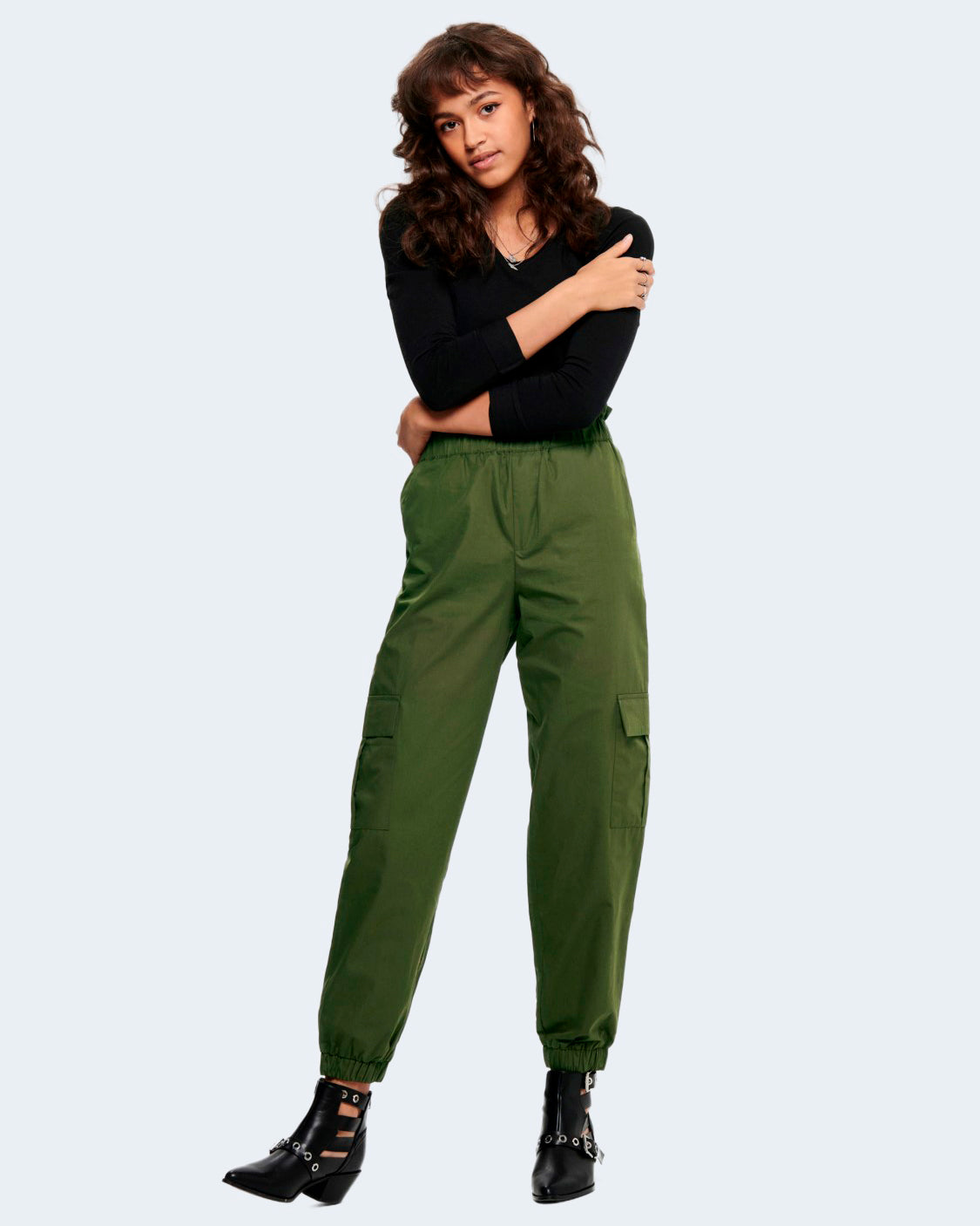 T-shirt manica lunga Only LIVE LOVE L/S O-NECK TOP NOOS JRS