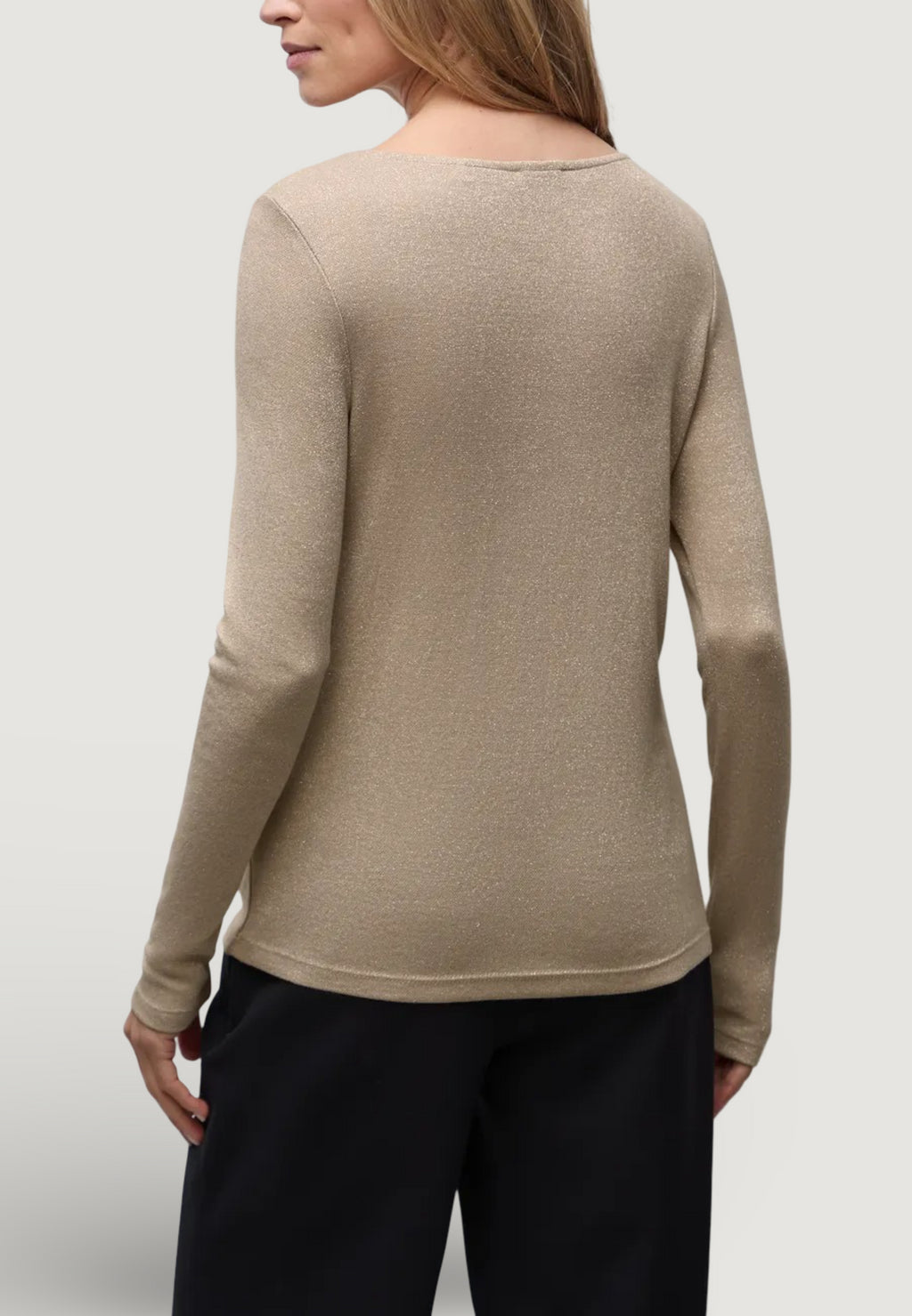 T-shirt Street One Basic lurex shirt