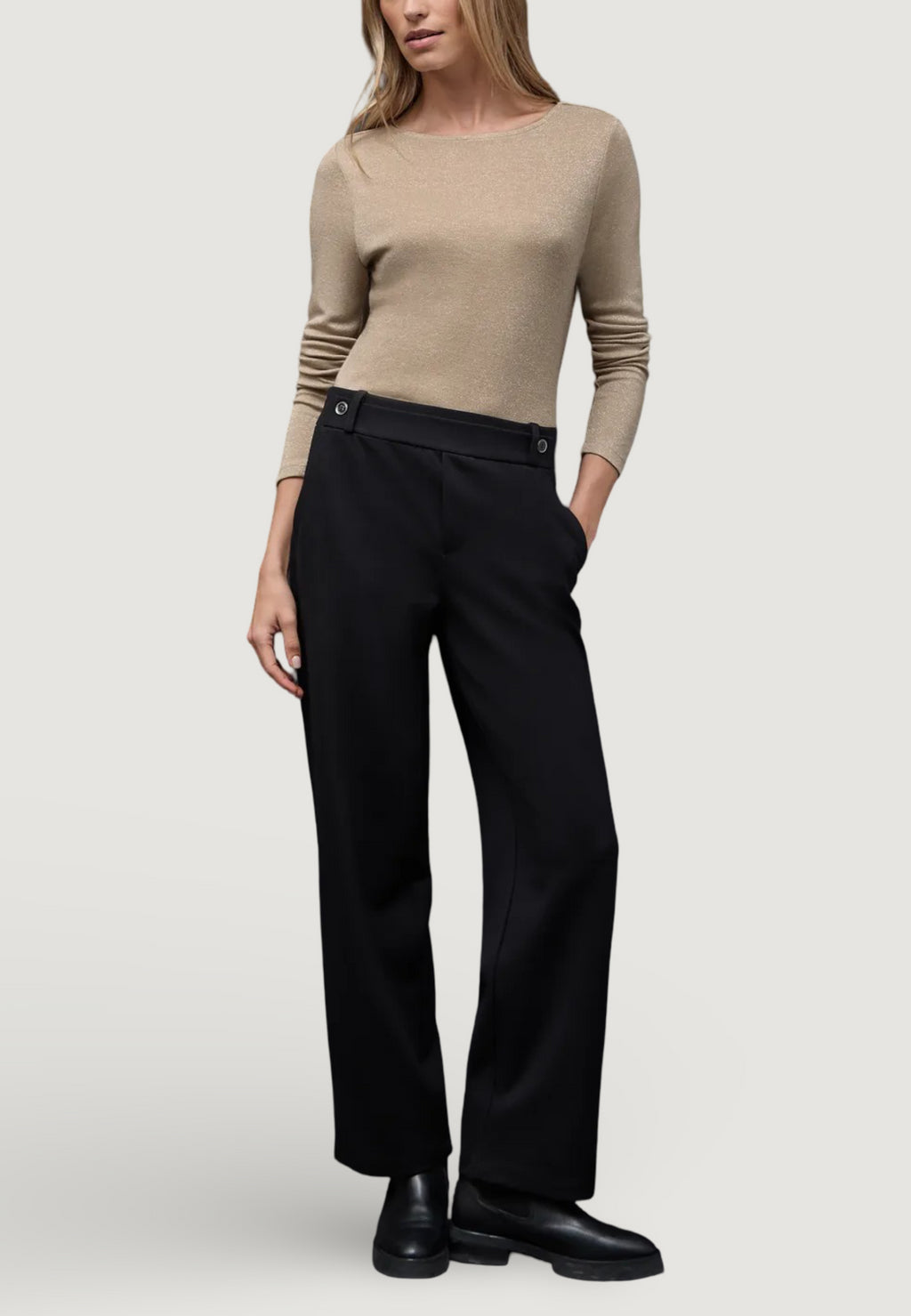 T-shirt Street One Basic lurex shirt