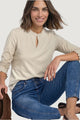 T-shirt Street One LTD QR frill neck basic shirt