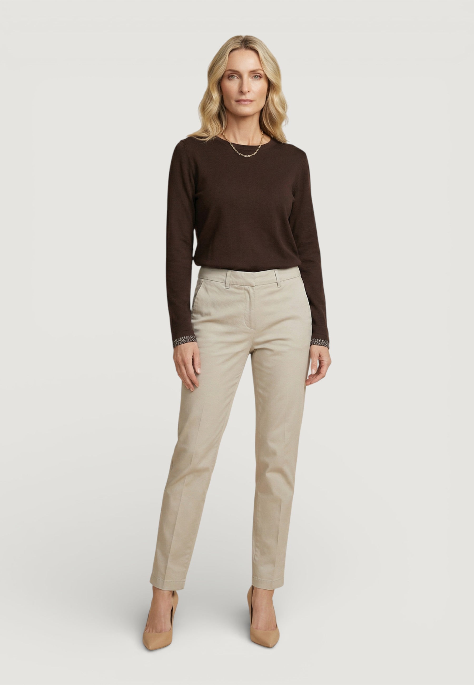 T-shirt manica lunga Street One shirt w.printed mesh cuffs