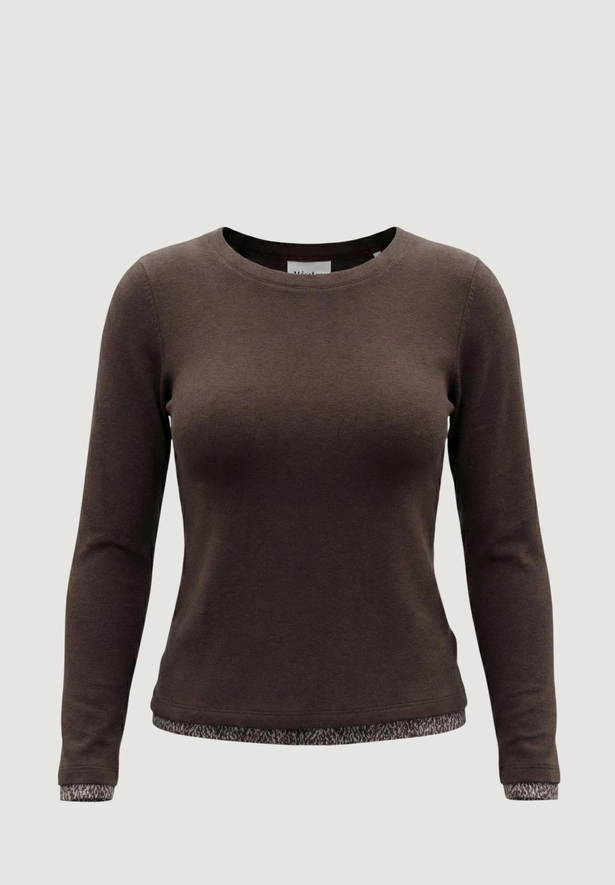 T-shirt Street One shirt w.printed mesh cuffs