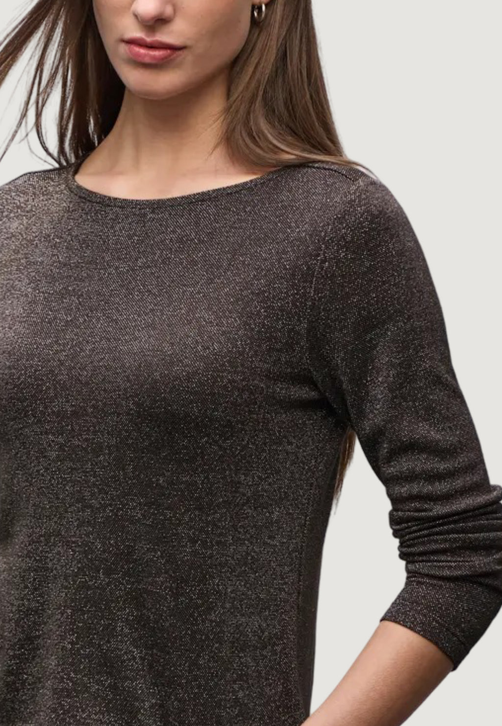 T-shirt Street One Basic lurex shirt