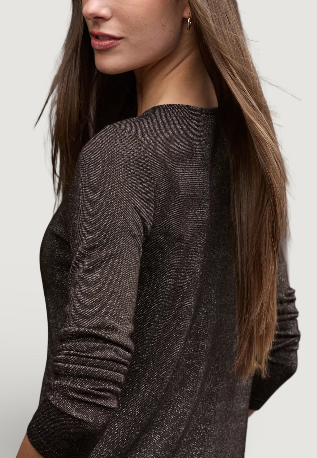 T-shirt Street One Basic lurex shirt