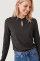 T-shirt Street One LTD QR frill neck basic shirt