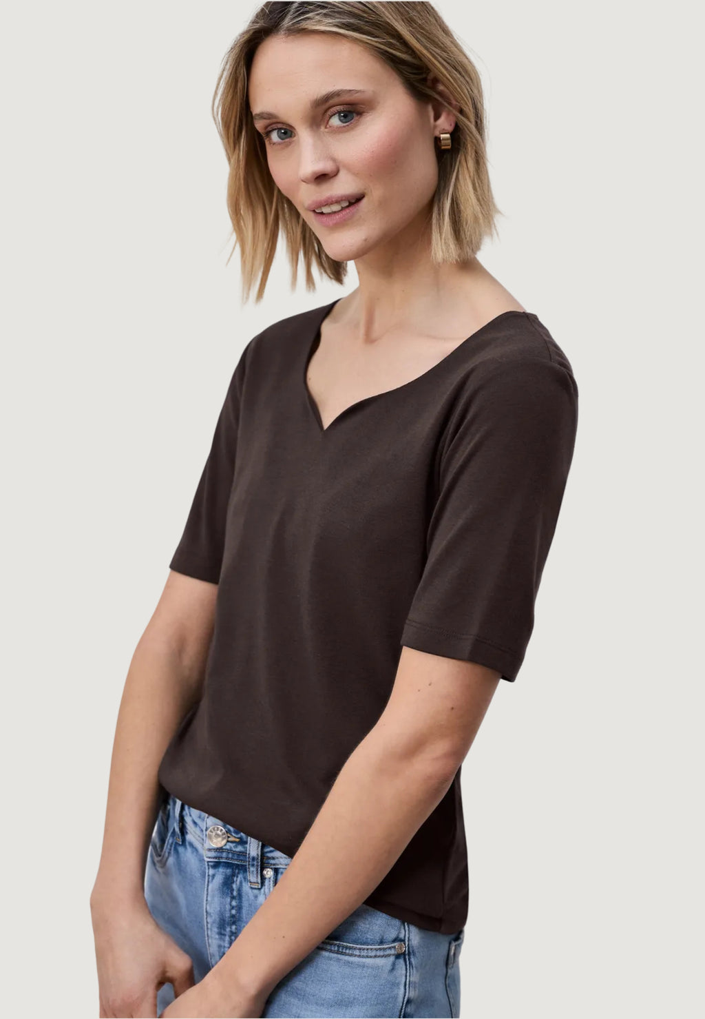 T-shirt manica lunga Street One QR Style heart neck Ada 1/2