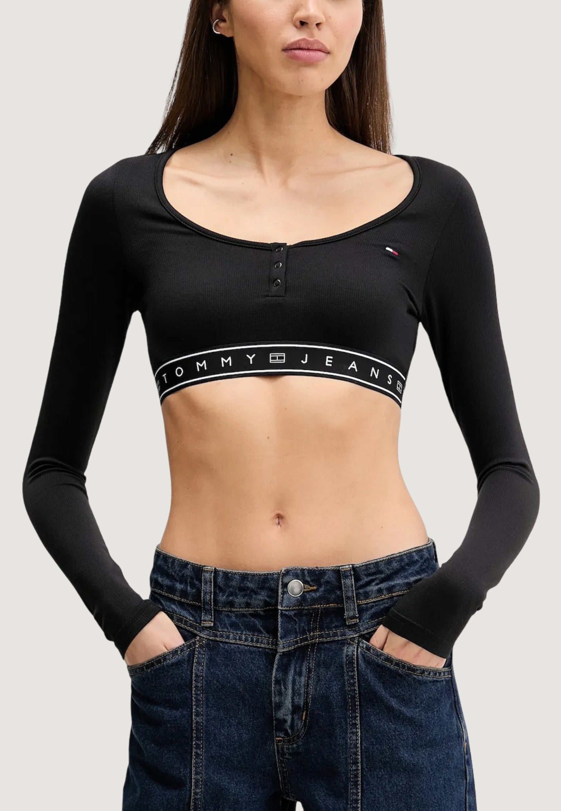 T-shirt manica lunga Tommy Hilfiger Jeans DW0DW22538